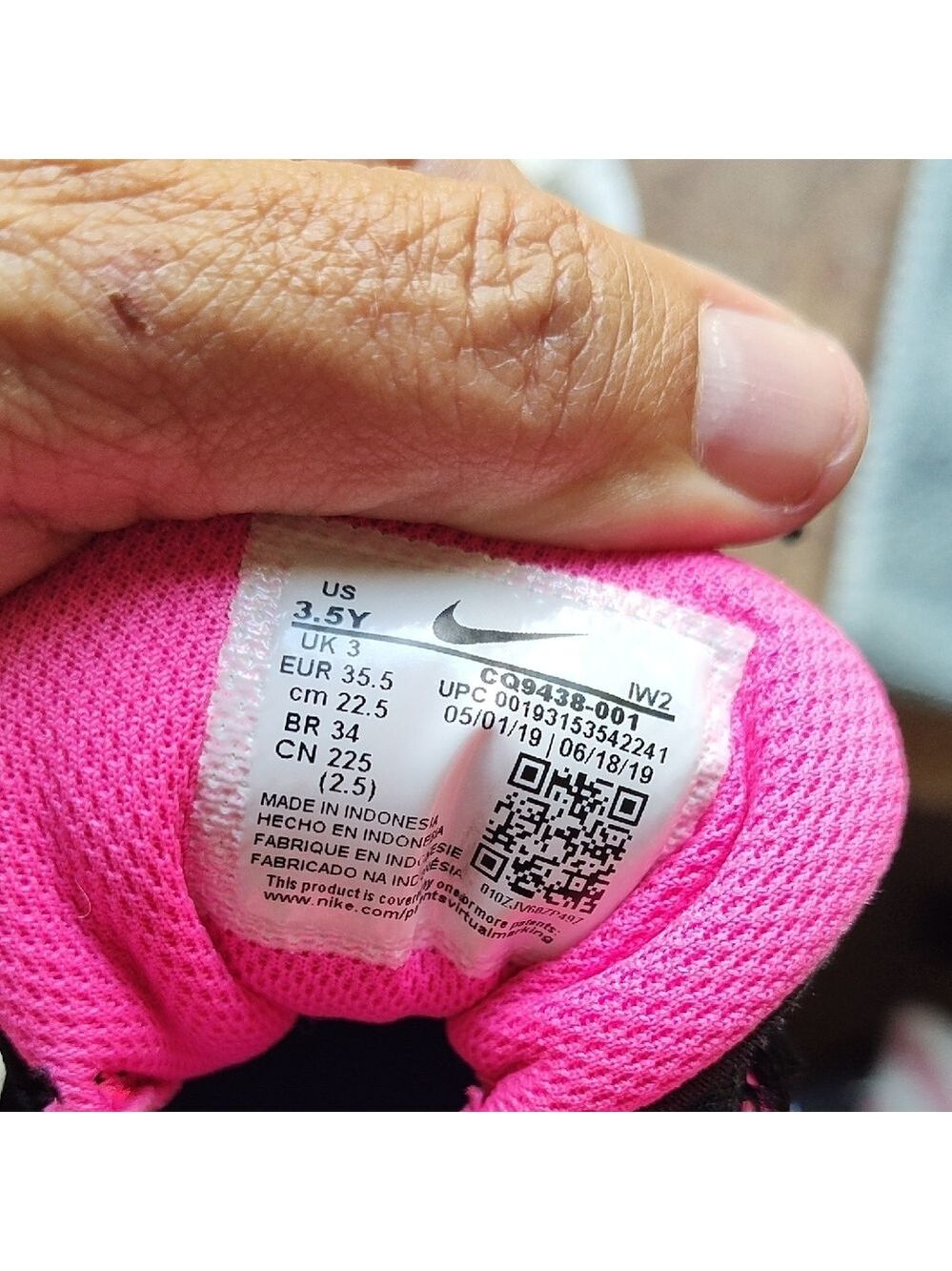 Nike Kids Sneakers - Black, Blue, Pink - Picture 2 of 9